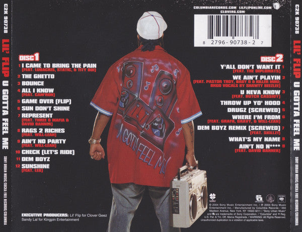 Lil' Flip – U Gotta Feel Me 2 x CD VG+/VG+