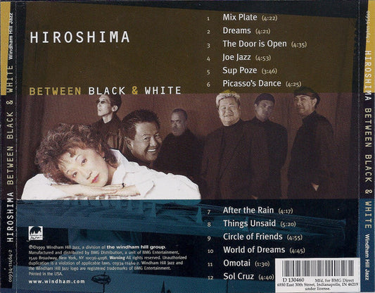 Hiroshima – Between Black & White Club Edition CD VG+/VG+