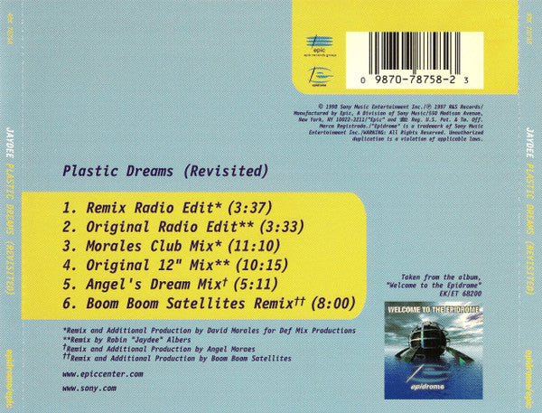 Jaydee – Plastic Dreams (Revisited) CD VG+/VG+