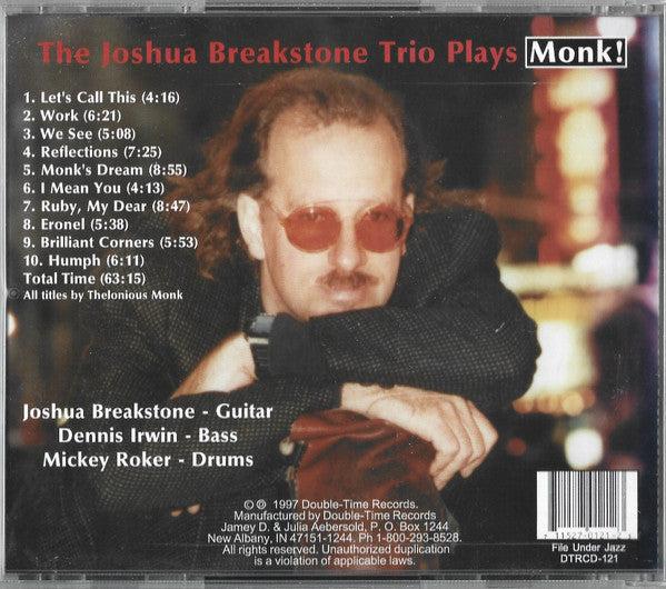 Joshua Breakstone – Let's Call This Monk CD VG+/VG+