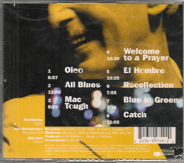 Pat Martino – Live At Yoshi's CD VG+/VG+