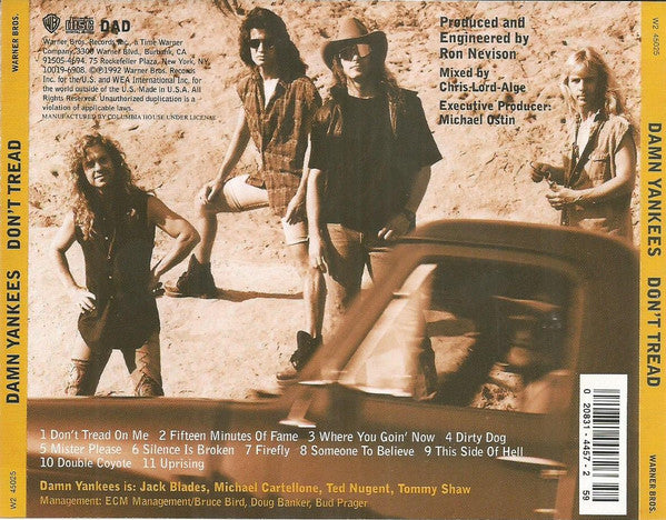 Damn Yankees – Don't Tread CD VG+/VG+