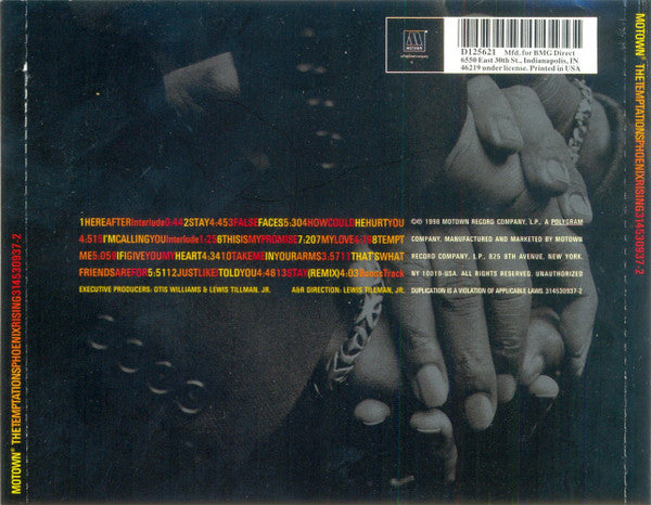 The Temptations – Phoenix Rising CD VG+/VG+