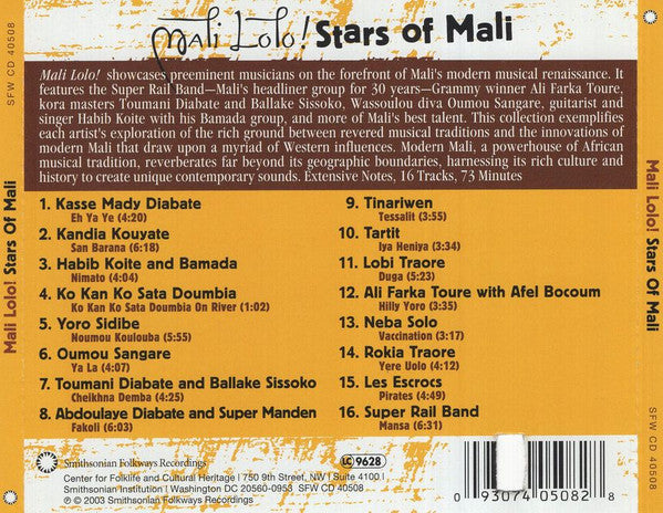 Various – Mali Lolo! Stars Of Mali CD VG+/VG+