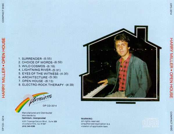 Harry Miller – Open House CD VG+/VG+