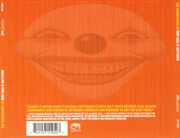 The Chameleons UK* – Why Call It Anything CD VG+/VG+