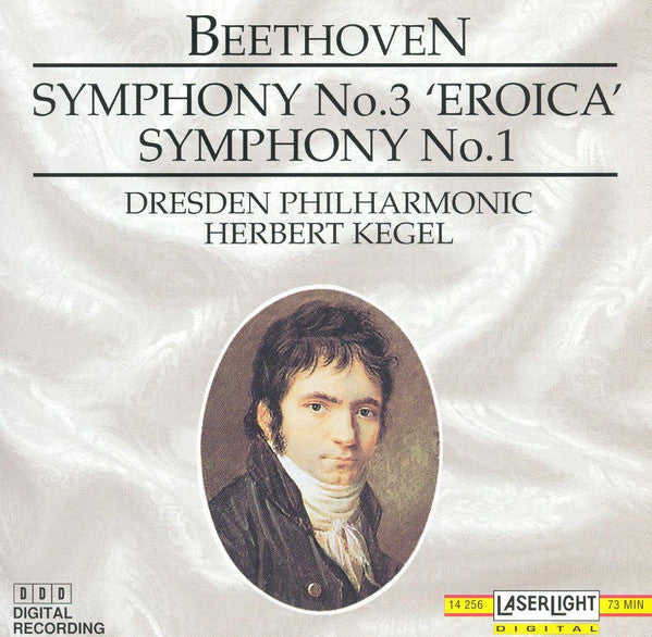 Beethoven*, Dresden Philharmonic*, Herbert Kegel – Symphony No. 3 "Eroica" / Symphony No. 1 CD VG+/VG+
