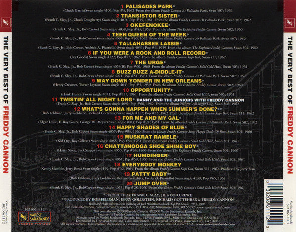 Freddy Cannon – Palisades Park The Very Best Of Freddy Cannon CD VG+/VG+