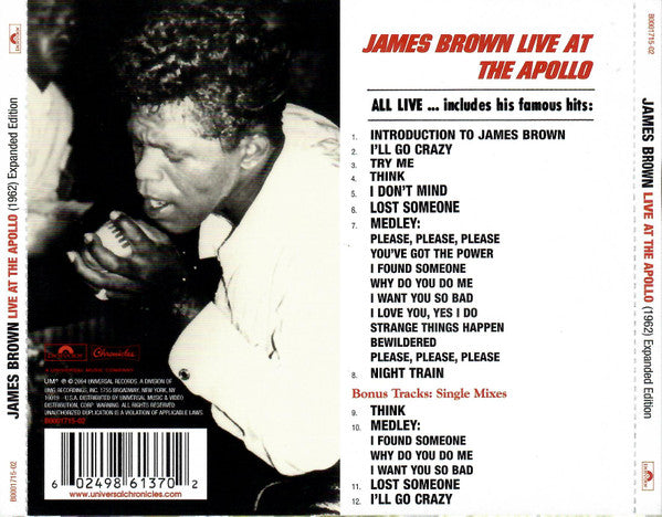 James Brown – Live At The Apollo (1962) Expanded Edition CD