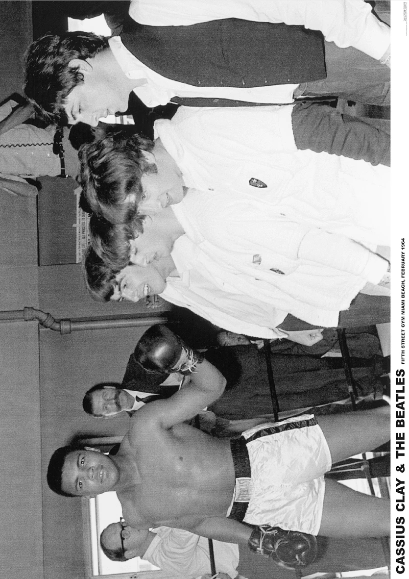 The Beatles & Ali Poster