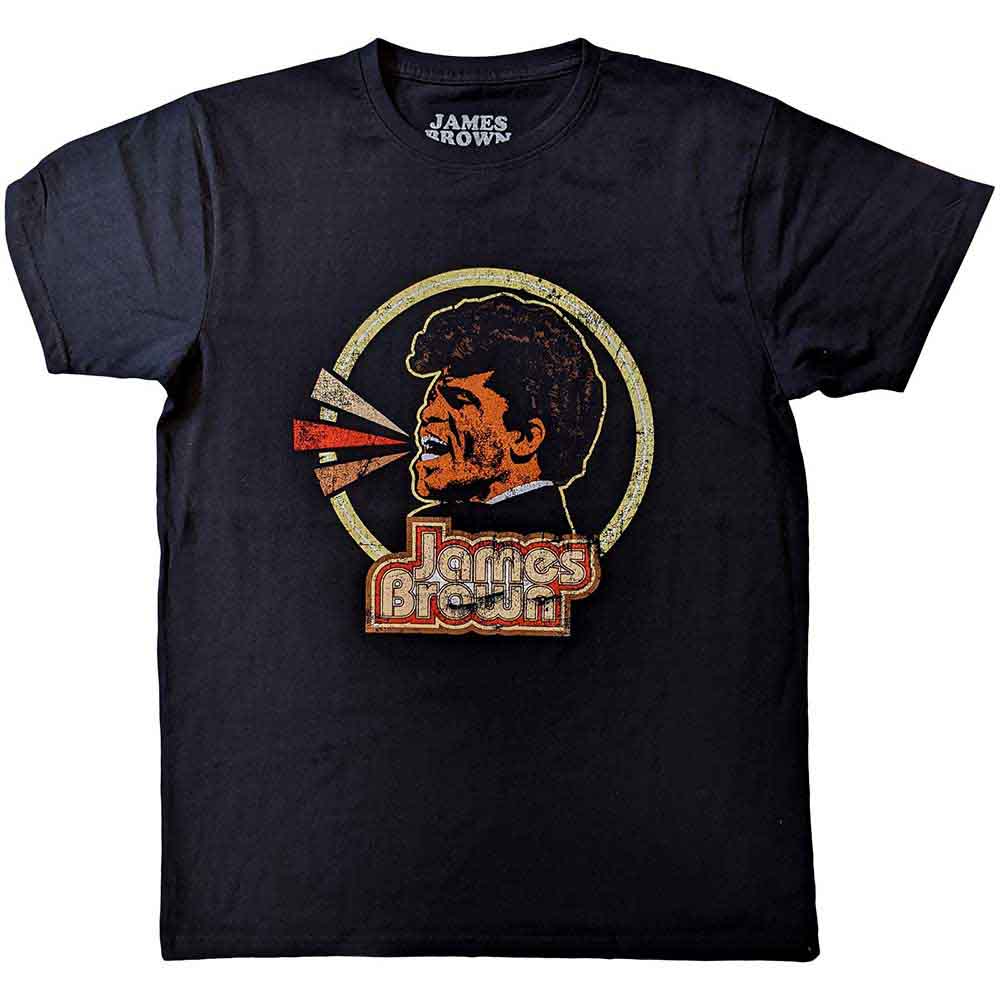 James Brown Circle & Logo Black