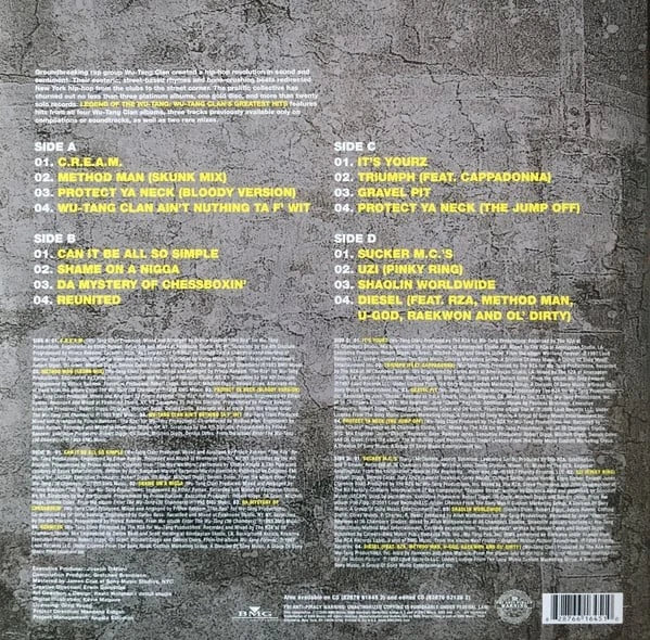 Legend Of The Wu-Tang: Wu-Tang Clan's Greatest Hits (2xLP) Vinyl LP