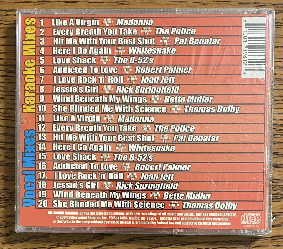 Unknown Artist – Billboard Top 10 Karaoke 1970's Vol. 1 CD Mint Condition