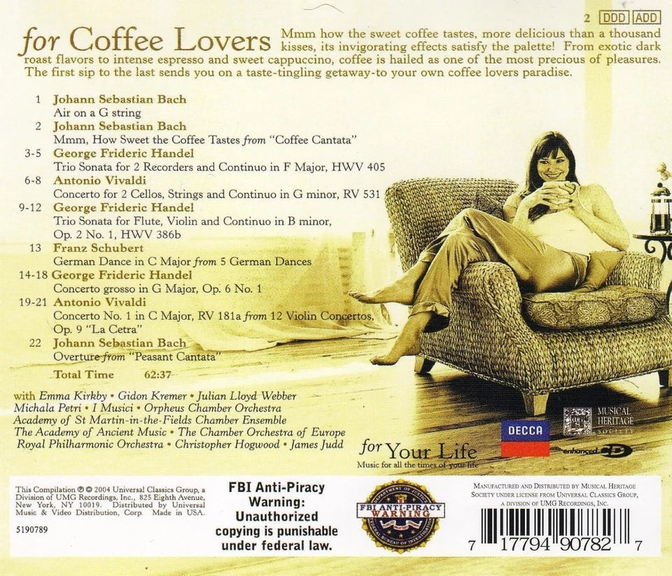 Various - For Coffee Lovers CD Mint Condition