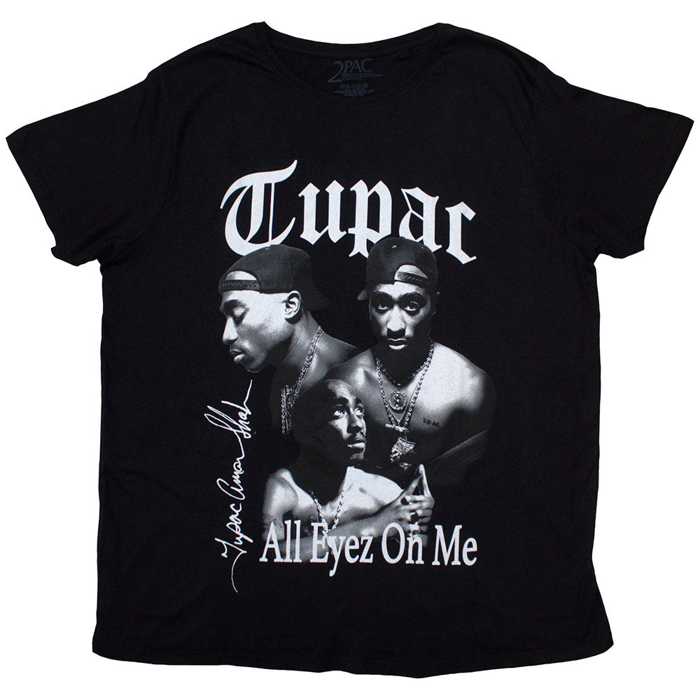 Tupac All Eyez B&W Black