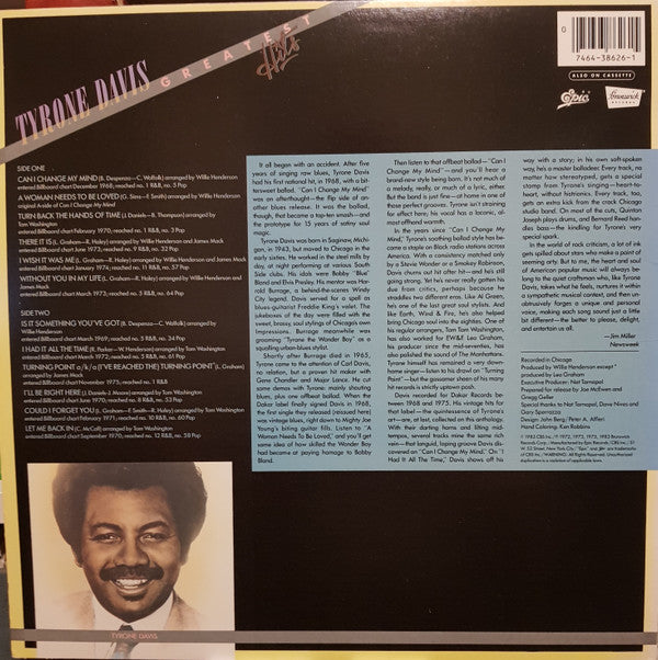 Tyrone Davis – Greatest Hits Vinyl Lp