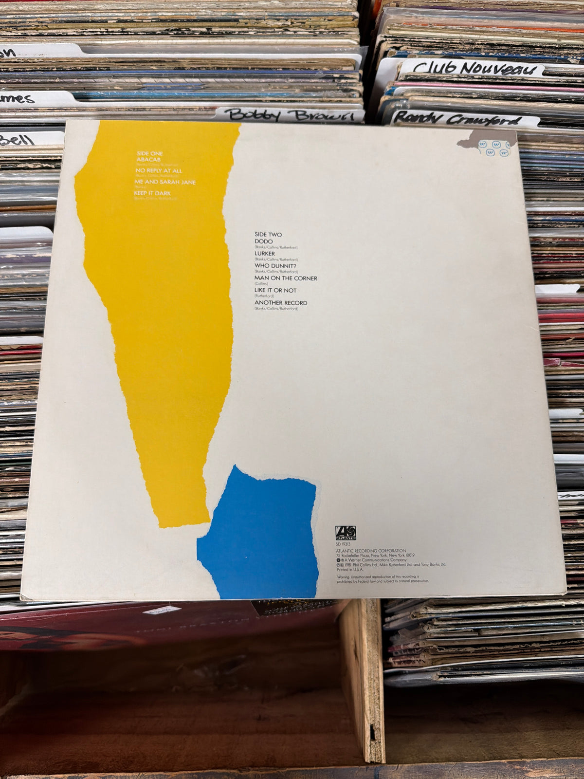 Genesis – Abacab SD 19313 Vinyl LP VG+/VG