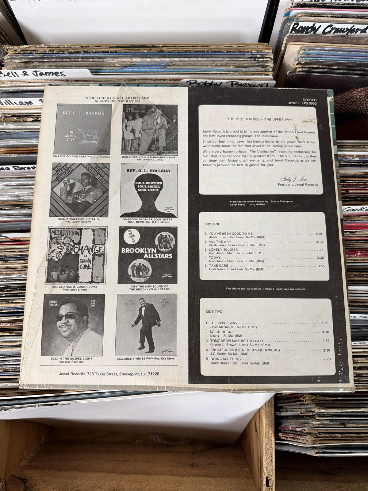 The Violinaires – The Upper Way LPS 0053 Vinyl LP VG/VG+