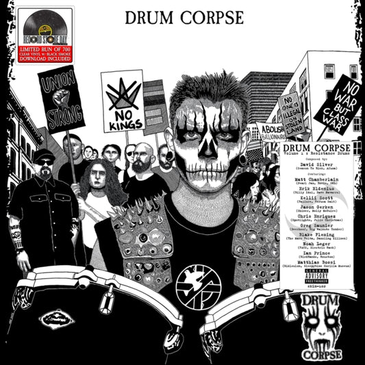 DRUM CORPSE - DRUM CORPSE VOLUME 1: RESISTANCE DRUMS (CLEAR VINYL W/ BLACK MARB Vinyl LP