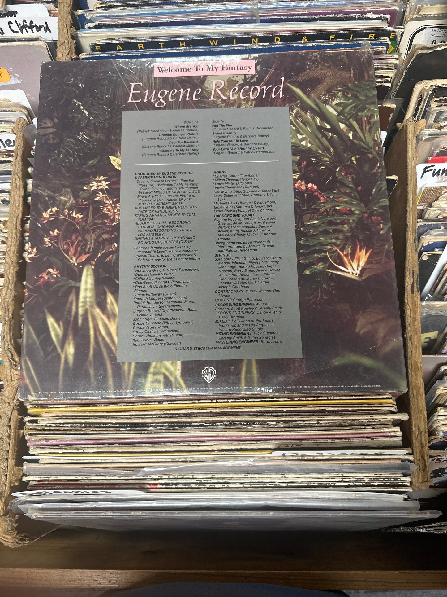Eugene Record ‎– Welcome To My Fantasy BSK-3284 Vinyl LP