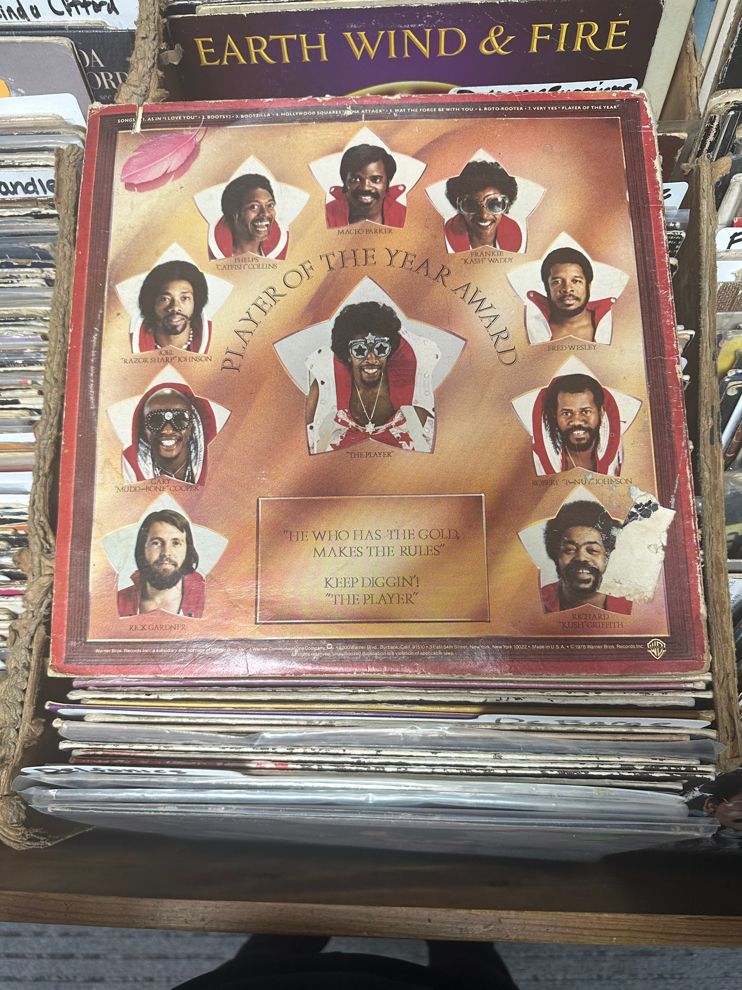 Bootsy's Rubber Band ‎– Bootsy? Player Of The Year BSK 3093 VG+/VG