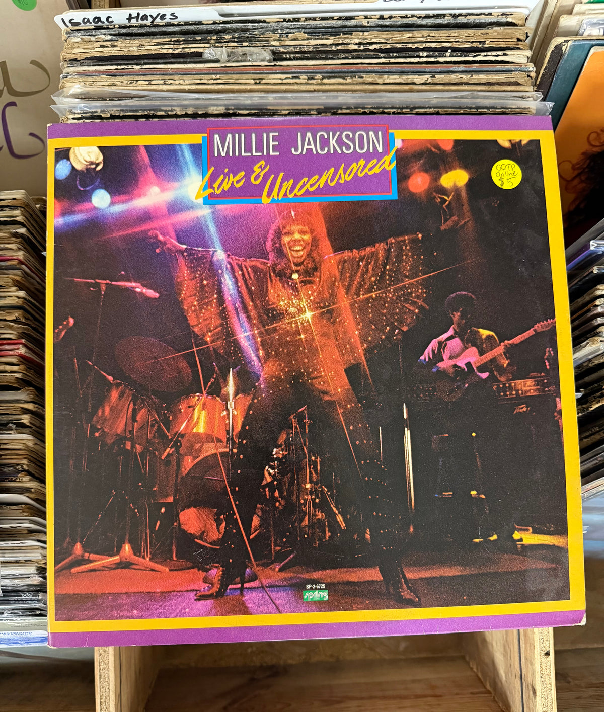 Millie Jackson – Live And Uncensored Vinyl LP SP-2-6725 VG/VG+