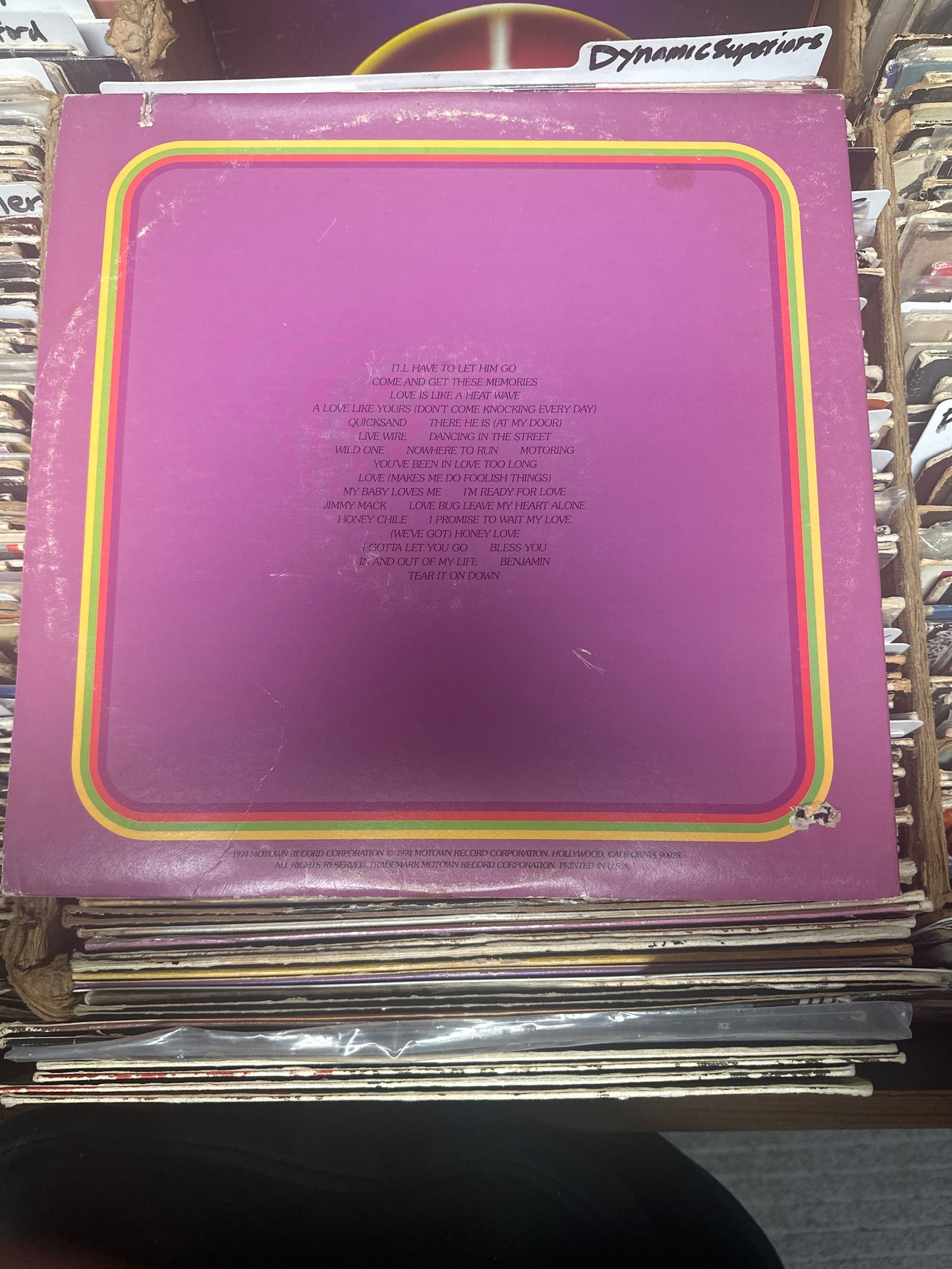 Martha Reeves & The Vandellas ‎– Anthology Vinyl LP M7-778R2 VG+/VG+