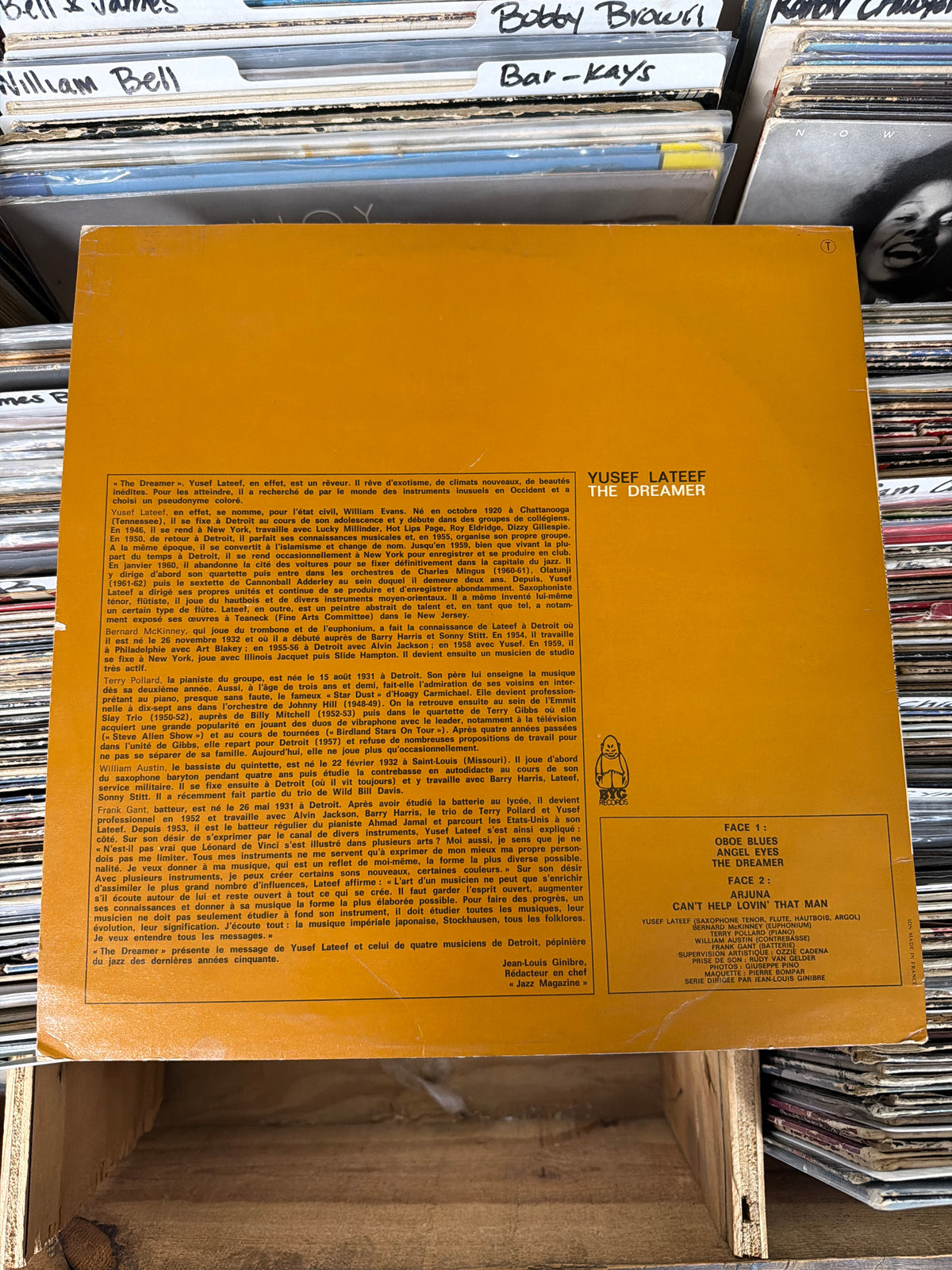 Yusef Lateef – The Dreamer BYG 529 113 Vinyl LP VG/VG
