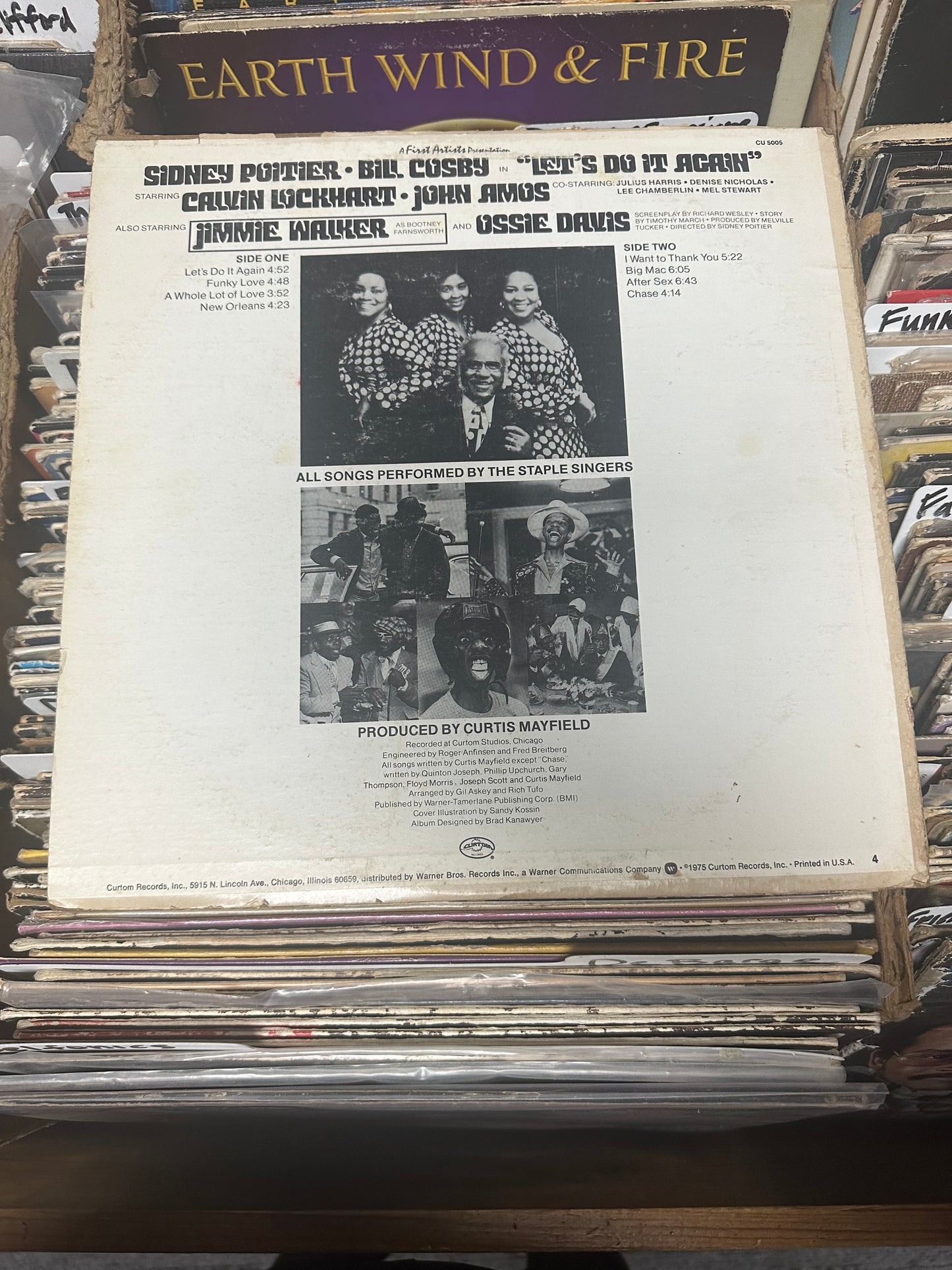 The Staple Singers - Let's Do It Again (Original Soundtrack)  CU 5005 VG/VG