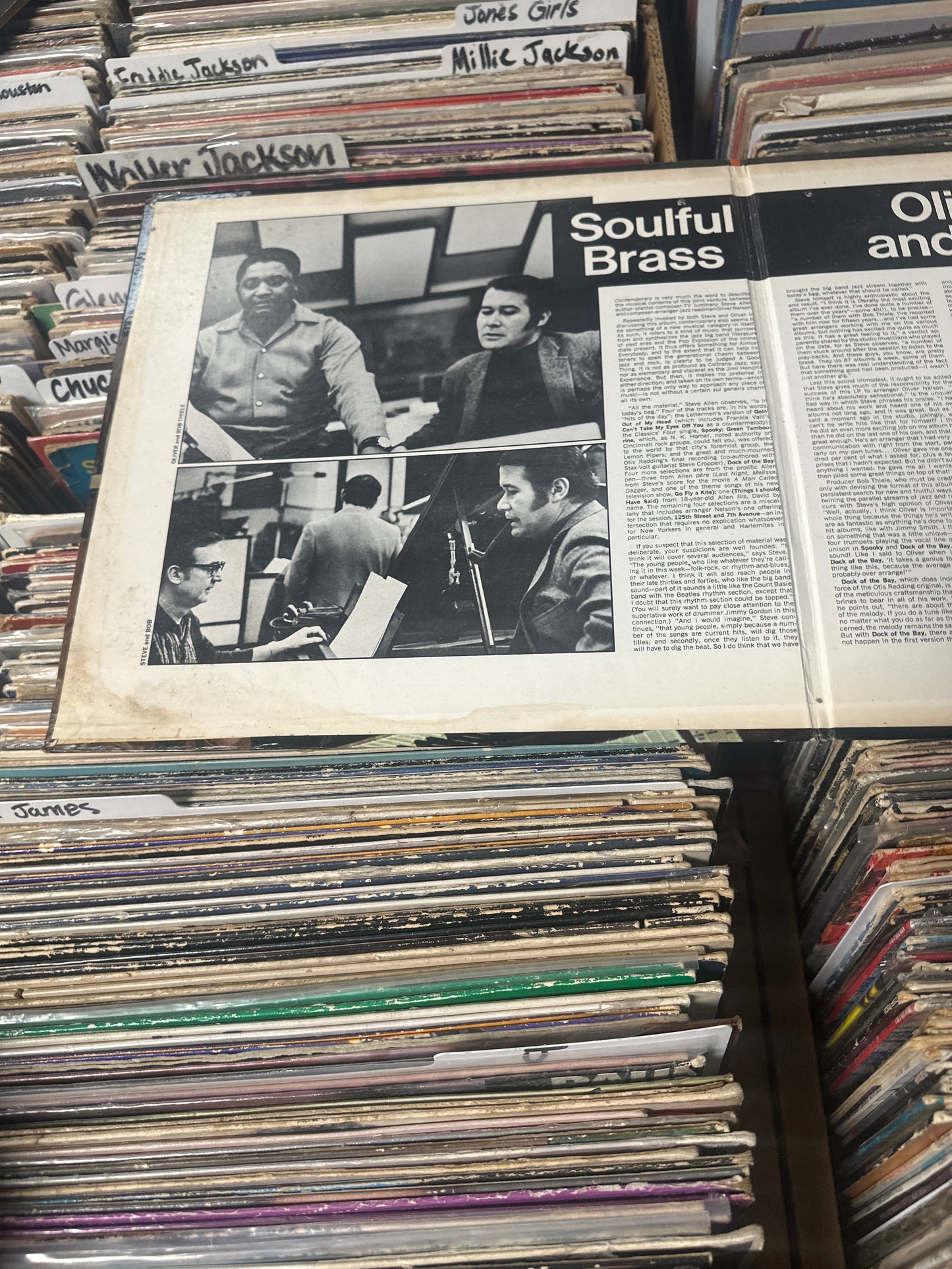 Oliver Nelson And Steve Allen  ‎– Soulful Brass Vinyl LP AS-9168 VG+/VG