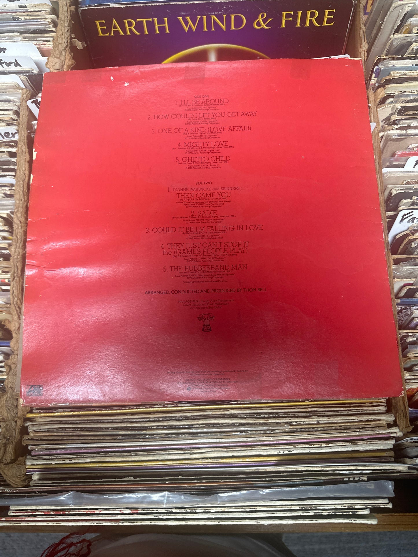 Spinners ‎– The Best Of Spinners Vinyl LP SD 19179(RI) VG+/VG+