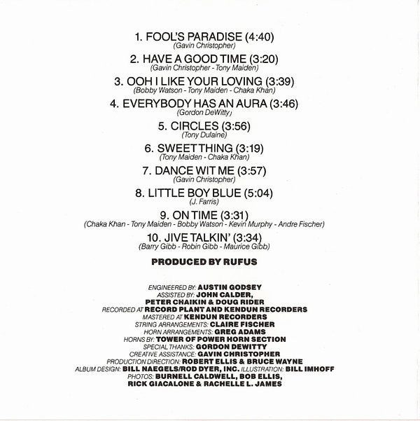 Rufus & Chaka Khan : Rufus Featuring Chaka Khan (CD, Album, RE)