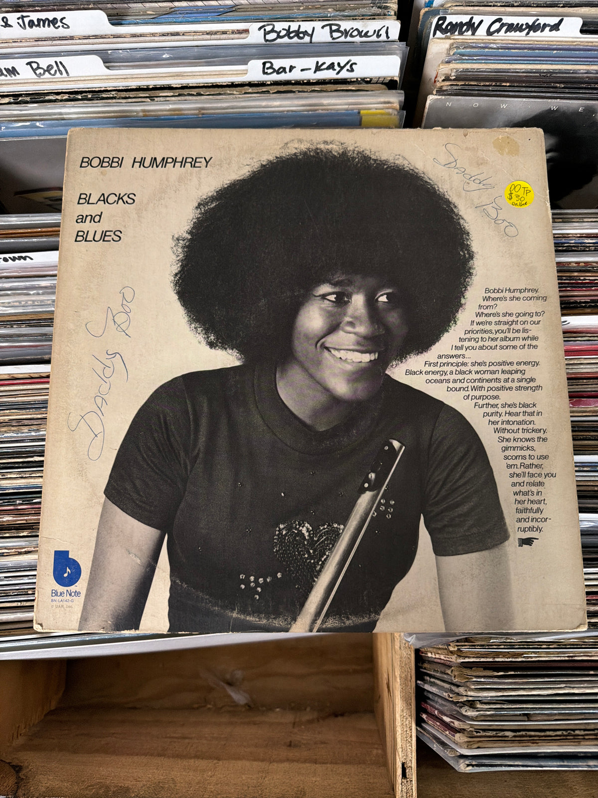 Bobbi Humphrey – Blacks And Blues BN-LA142-G Vinyl LP VG/G+