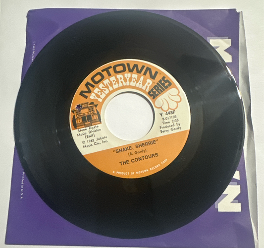The Contours – Do You Love Me / Shake, Sherrie 7" Vinyl Y 448F VG+
