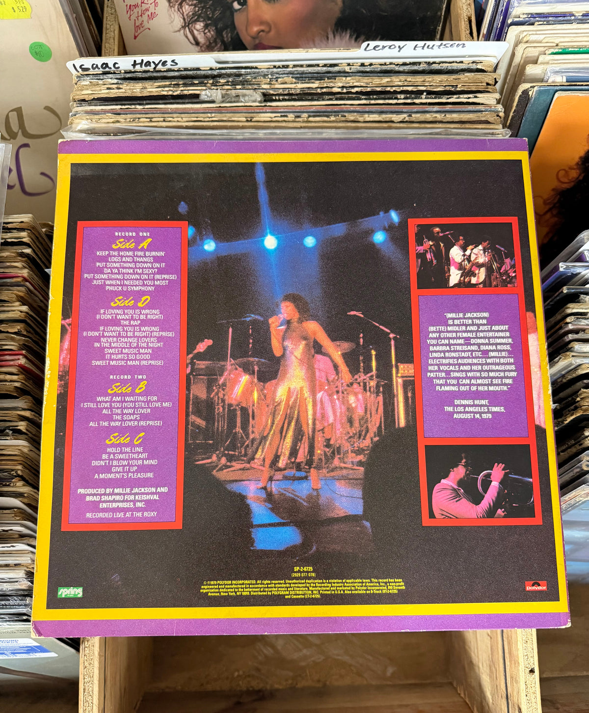 Millie Jackson – Live And Uncensored Vinyl LP SP-2-6725 VG/VG+