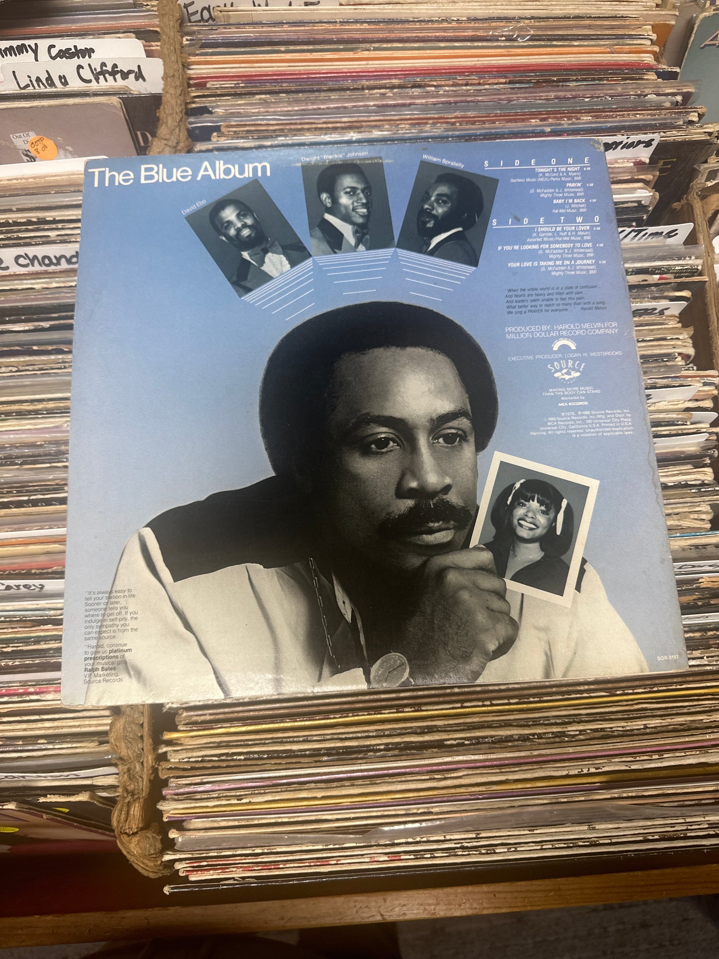 Harold Melvin And The Blue Notes Featuring Sharon Paige ‎– The Blue Album SOR-3197 VG+/VG+
