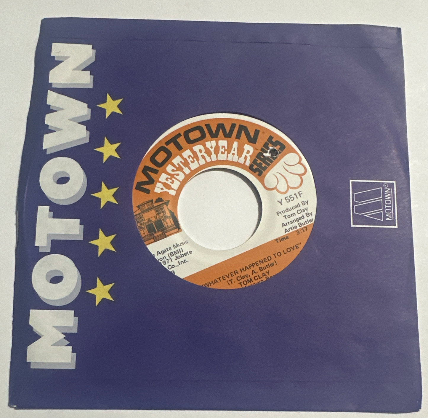 Tom Clay – What The World Needs Now Is Love 7" Vinyl Y 551F VG+