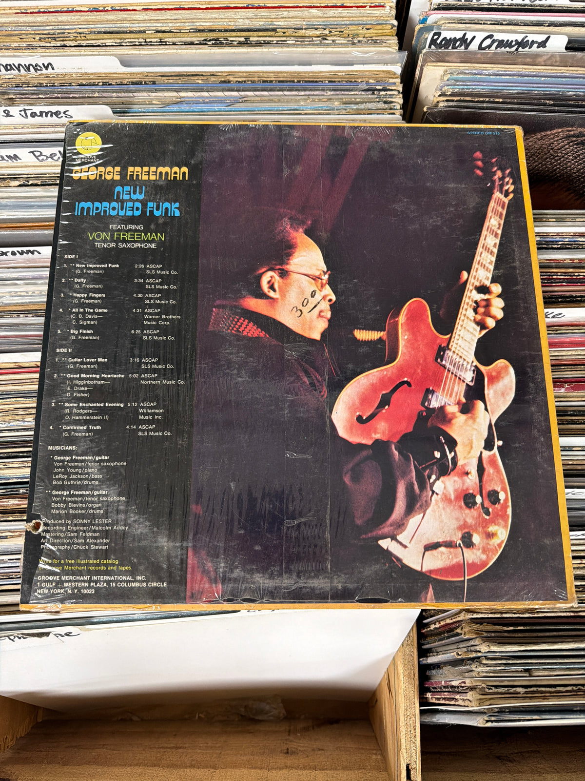 George Freeman Featuring Von Freeman – New Improved Funk GM 519 Vinyl LP VG/VG+