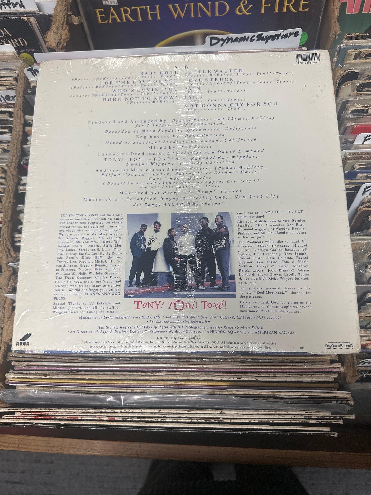 Tony! Toni! Toné! ‎– Who Promo Vinyl LP  422 835 549-1 Near Mint/VG+