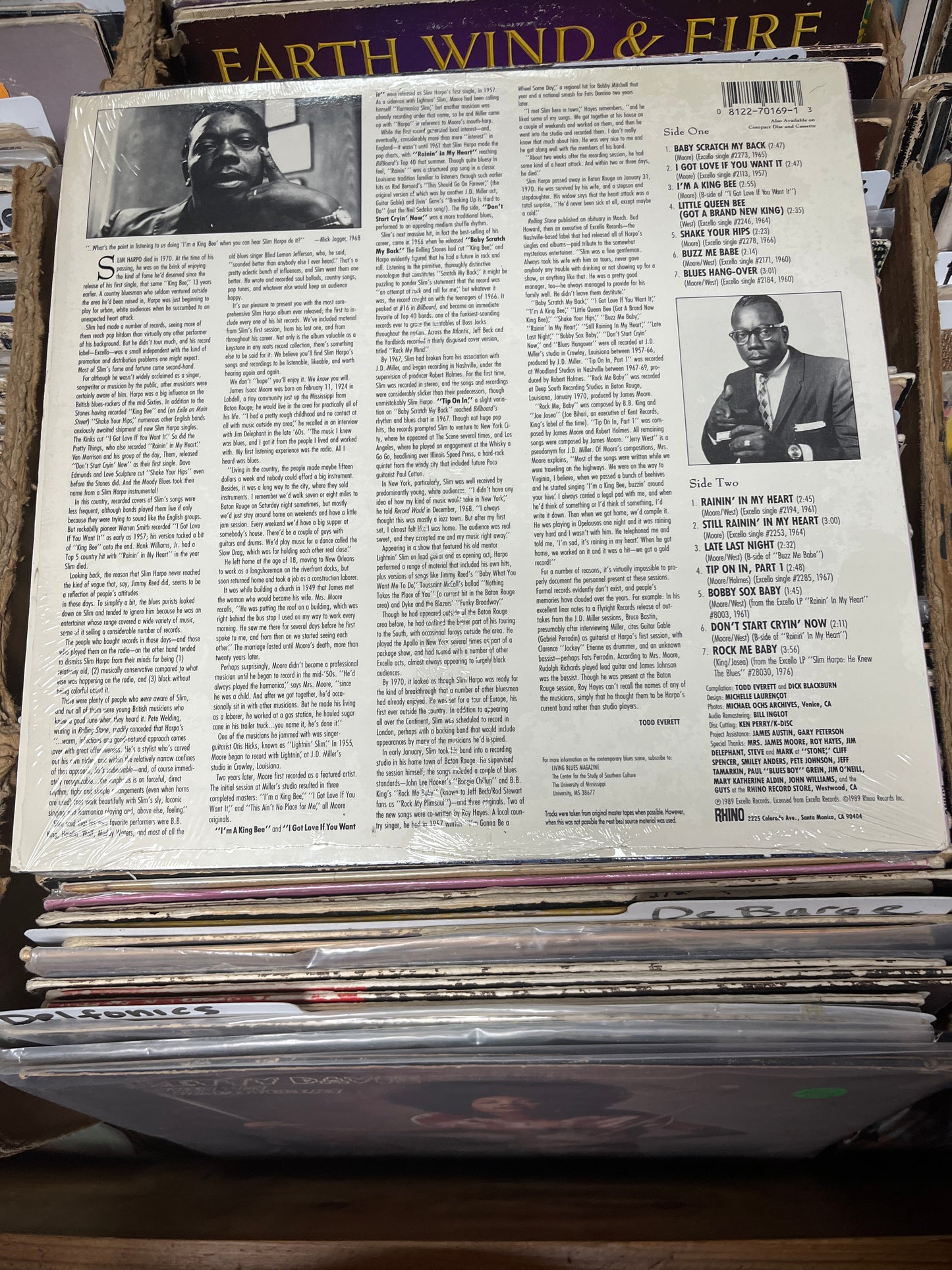 Slim Harpo ‎– The Best Of Slim Harpo R1 70169 Vinyl Lp Near Mint