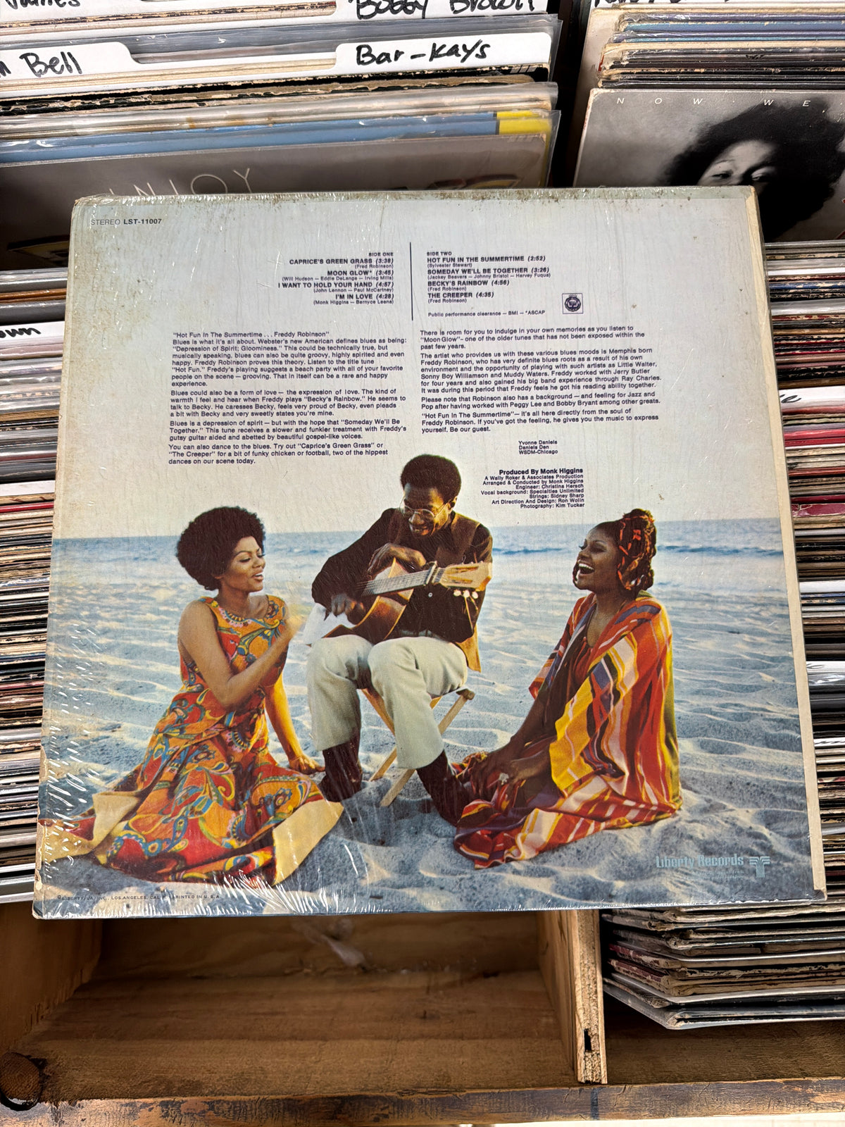 Freddy Robinson – Hot Fun In The Summertime LST-11007 Vinyl LP VG/VG+