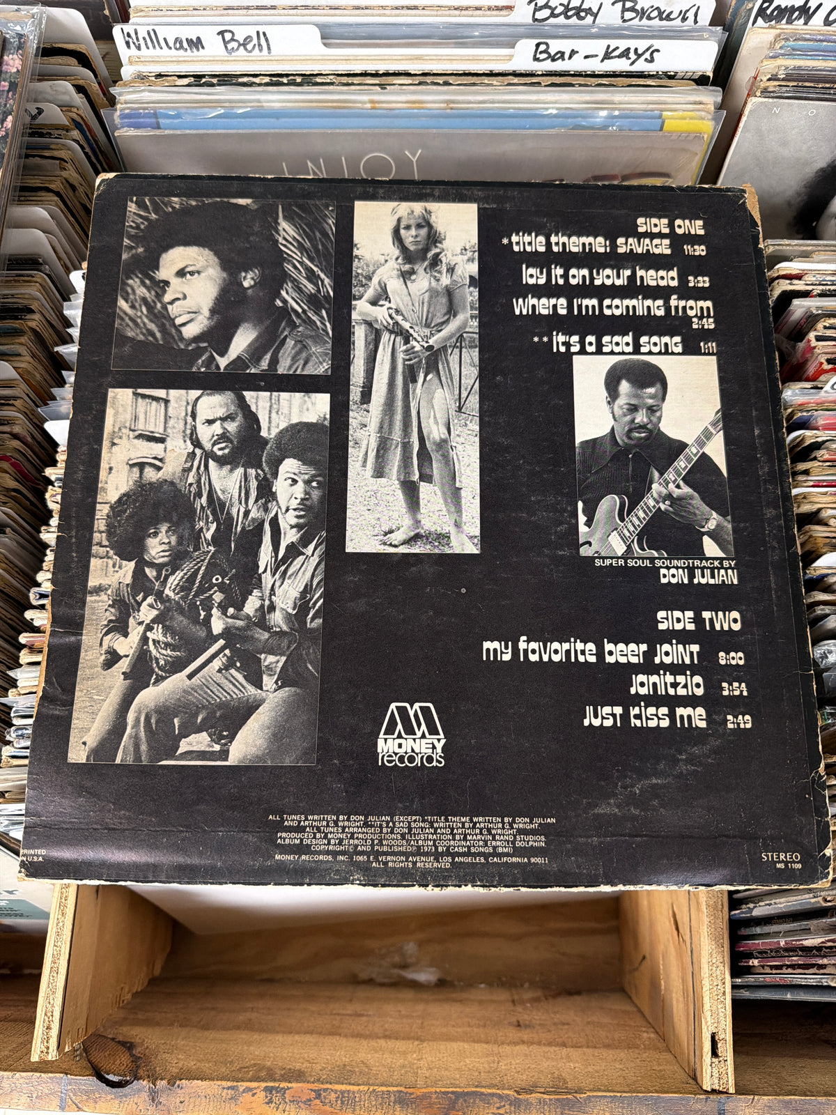 Don Julian – Savage - Super Soul Soundtrack MS 1109 Vinyl LP VG/F