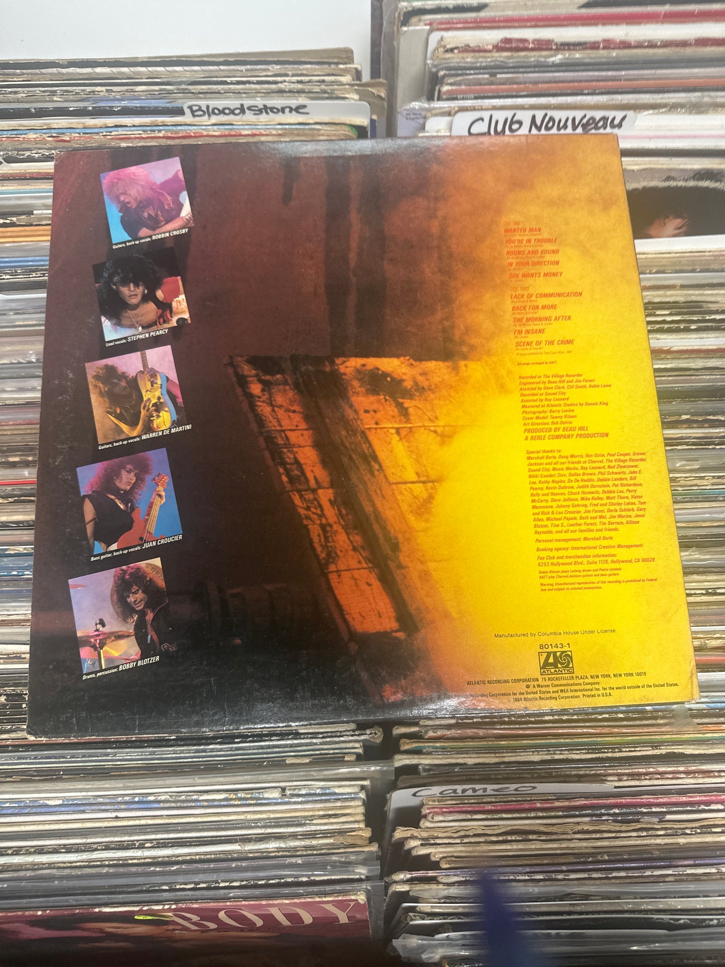 Ratt-Out Of The Cellar Vinyl, LP (SP) Club Edition, CRC VG+/VG+