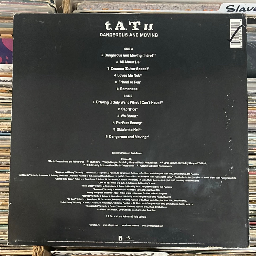 t.A.T.u. ‎– Dangerous And Moving Vinyl Lp Excellent/VG+
