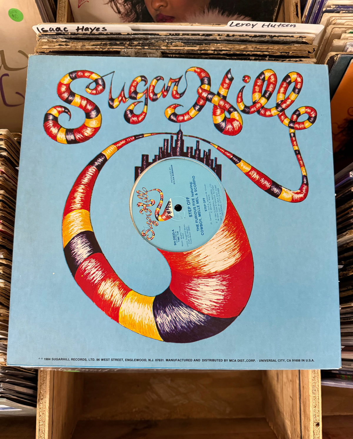 The Furious Five Featuring Cowboy, Melle Mel & Scorpio ‎– Step Off 12" VG+