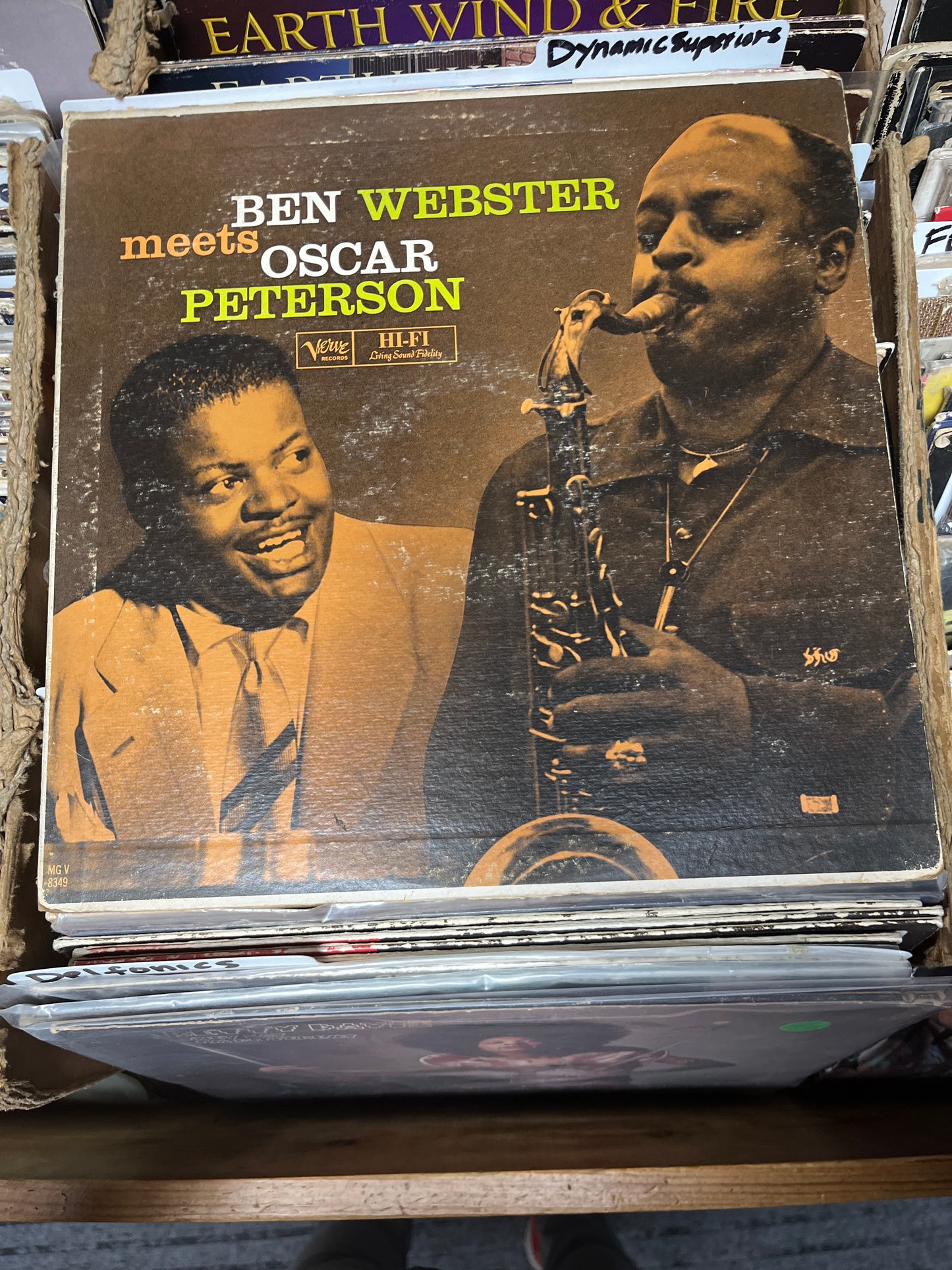 Ben Webster Meets Oscar Peterson ‎– Ben Webster Meets Oscar Peterson MG V-8349 G+/VG-