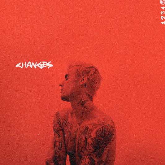 the album cover for Justin Bieber - Changes [Red 2LP]