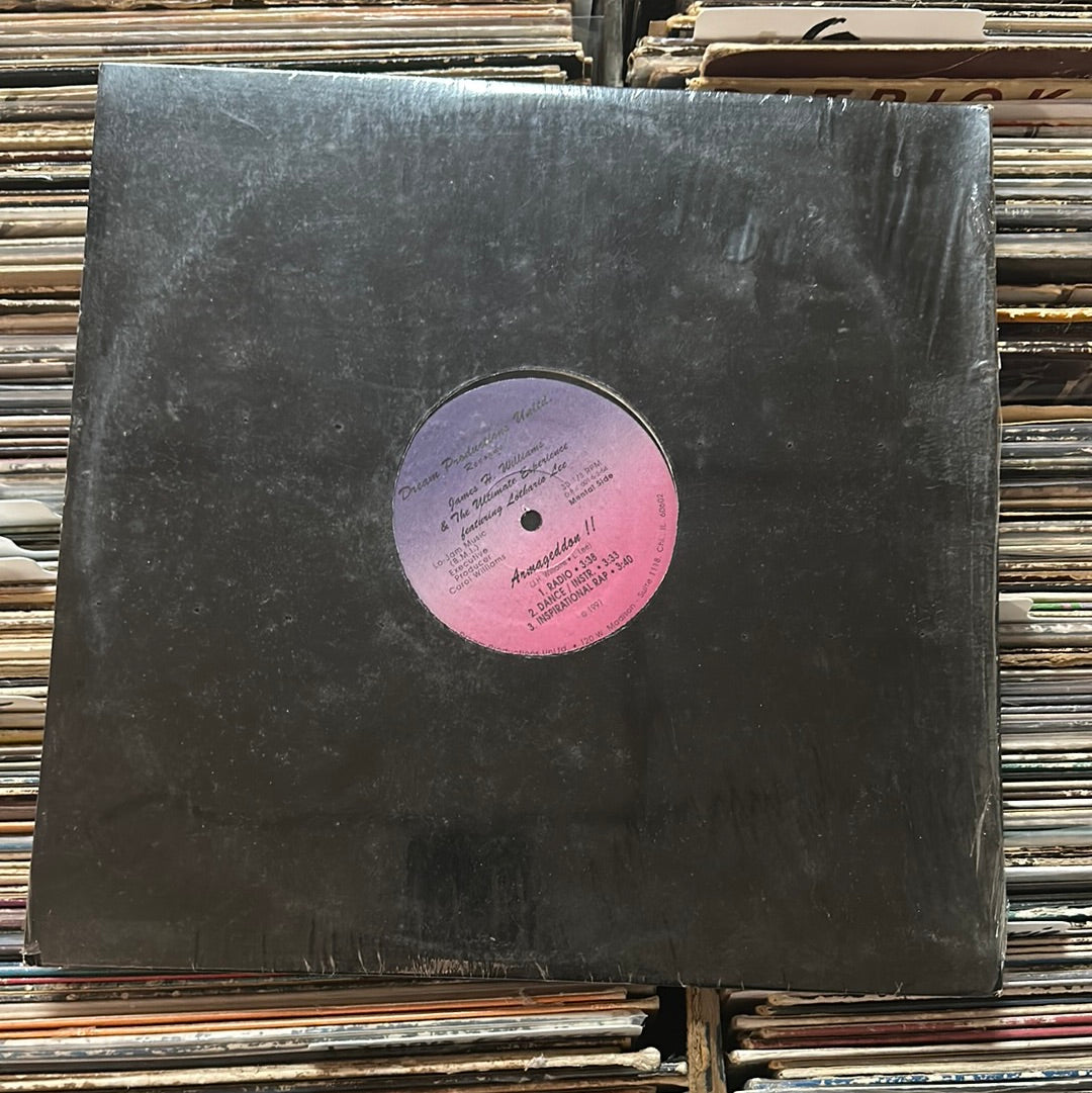 James H. Williams & The Ultimate Experience Featuring Lothario Lee - Armageddon !! / The Lovely Dark One 12" Vinyl Lp