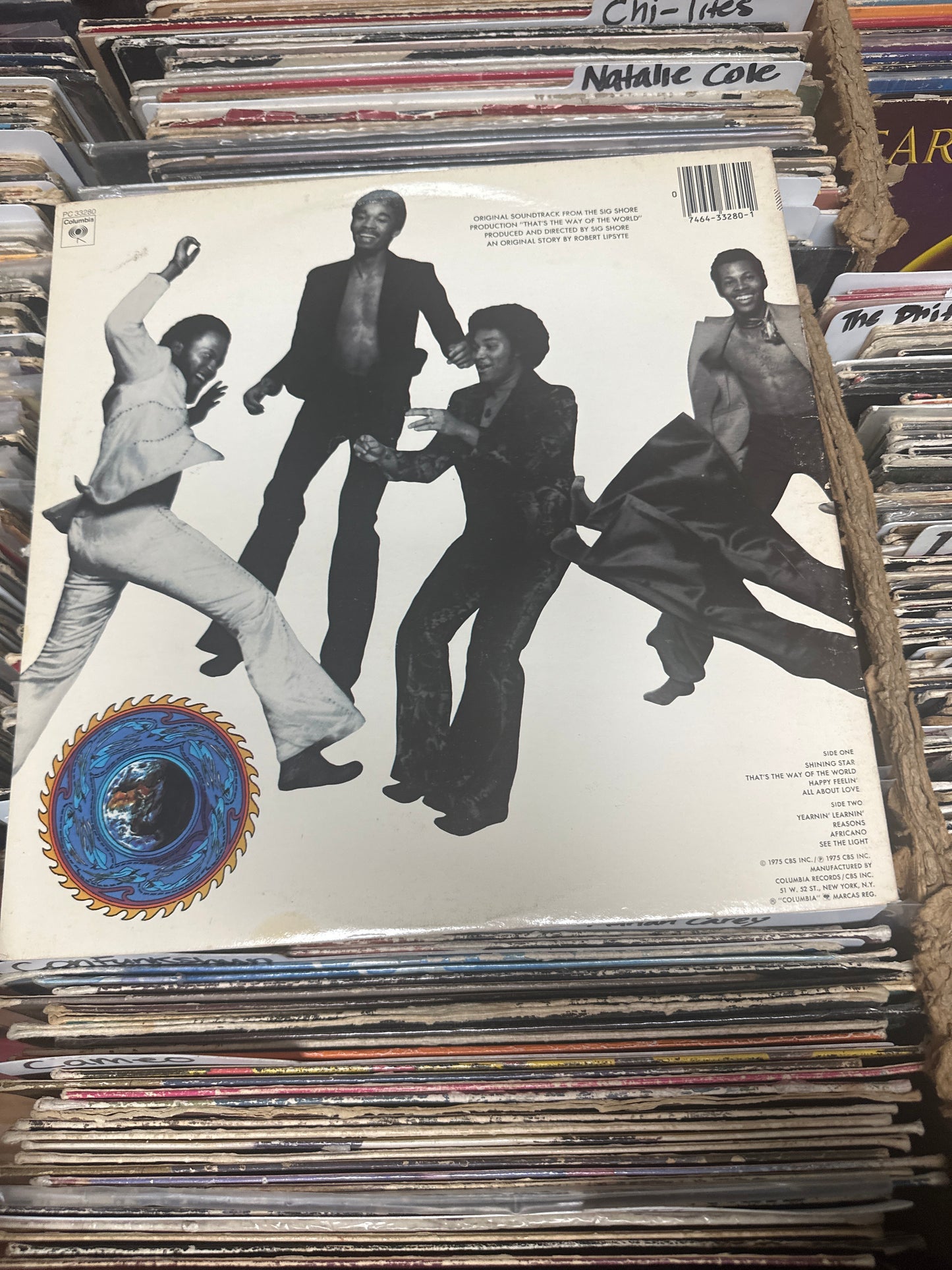 Earth, Wind & Fire ‎– That's The Way Of The World Vinyl LP PC 33280 Vg+/vg+