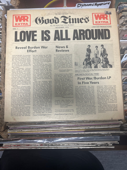 War Featuring Eric Burdon* – Love Is All Around Vinyl LP AB-988 VG+/VG+